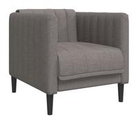vidaXL Sillón color taupe, tapizado en tela