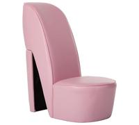 vidaXL Sillón con Forma de Zapato de tacón Cuero sintético Rosa
