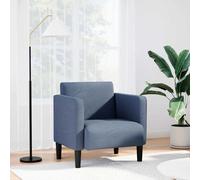 vidaXL Sillón con reposabrazos azul 54 cm tejido de pana