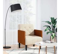 vidaXL Sillón con reposabrazos de 55 cm, de lino