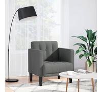 vidaXL Sillón con reposabrazos de tela 53 cm, sofá individual, sofá , sillón de televisión, sofá, asientos de sofá, sofá relajante