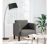 vidaXL Sillón con reposabrazos gris claro 54 cm tejido de pana