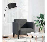 vidaXL Sillón con reposabrazos gris oscuro 54 cm tejido de pana