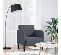 vidaXL Sillón con reposabrazos Terciopelo Gris Oscuro 54 cm
