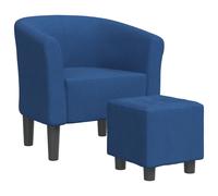 vidaXL Sillón con taburete tela Rojo vino tinto, Marrón, Gris claro Sillon Dormitorio Sillon Comodos Silla Relax Sillón Sofá Blue