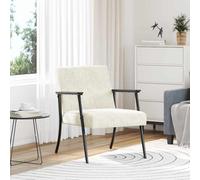 vidaXL sillón Crema 59 x 75 x 78 cm Terciopelo