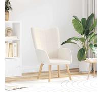 vidaXL sillón Crema 62 x 67 x 95,5 cm Tela Sherpa