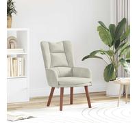 Sillón vidaXL, color crema, 63 x 67 x 94 cm, tapizado en terciopelo