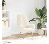 vidaXL sillón Crema 69 x 74 x 93 cm Tela Sherpa