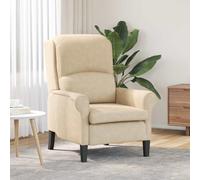 vidaXL sillón Crema 76 x 94 x 102 cm Microfibra