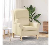 vidaXL Sillón Crema de Tela – Moderno, Decorativo, Acogedor y Elegante