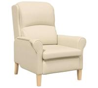 vidaXL Sillón Crema de Tela – Moderno, Decorativo, Acogedor y Elegante