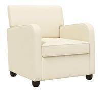 vidaXL Sillón Crema Terciopelo