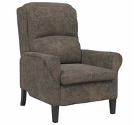 Sillón Gris Oscuro Cuero Sintético Vidaxl