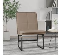 vidaXL Sillón de cuero sintético color capuchino 54x75x76 cm