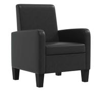 vidaXL Sillón de cuero sintético Relax – Cómodo – Marrón/Negro