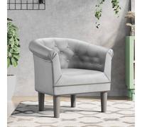 Sillón De Cuero Sintético Plateado Vidaxl