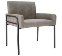 vidaXL Sillón de diseño Gris Claro Antelina