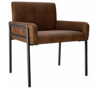 vidaXL Sillón de diseño Marrón Antelina