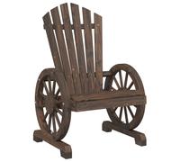 vidaXL Sillón de jardín Adirondack madera maciza de abeto