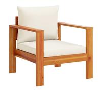 Vidaxl sillón de jardín con cojines madera maciza de acacia