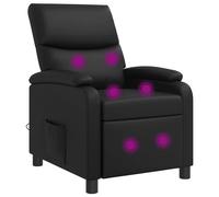 vidaXL: Sillón de masaje y relax, color , tapizado en cuero sintético