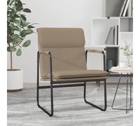 vidaXL Sillón de relax cuero sintético color capuchino 55x64x80 cm