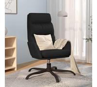 vidaXL Sillón de relax de cuero sintético negro