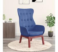vidaXL Sillón de relax de tela azul