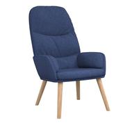 Vidaxl sillón de relax de tela azul