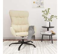 vidaXL Sillón de relax de tela color crema