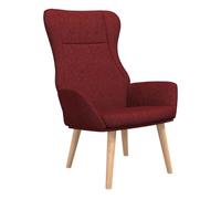 vidaXL Sillón de relax, tapizado en tela, color burdeos