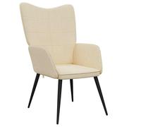vidaXL Sillón de relax de tela crema