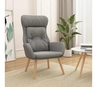 vidaXL Sillón de relax de tela gris claro