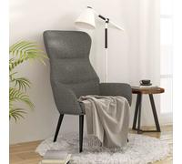 Sillón reclinable Relax, color gris claro, tapizado en tela