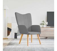 vidaXL Sillón de relax de tela gris claro