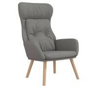 vidaXL Sillón de relax de tela Gris claro, Gris oscuro, Crema Sillon Dormitorio Sillon Comodos Silla Relax Sillón Sofá Light gray