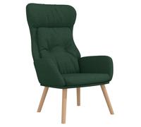 vidaXL Sillón de relax de tela Gris claro, Gris oscuro, Crema Sillon Dormitorio Sillon Comodos Silla Relax Sillón Sofá Dark green