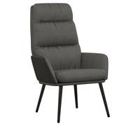 vidaXL Sillón de relax de tela Gris claro, Gris oscuro, Negro Sillon Dormitorio Sillon Comodos Silla Relax Sillón Sofá Dark gray