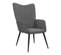 Vidaxl sillón de relax de tela gris oscuro