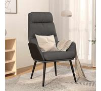vidaXL Sillón de relax de tela gris oscuro
