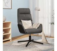 vidaXL Sillón de relax de tela gris oscuro