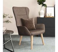 vidaXL Sillón de relax de tela Gris claro, Gris oscuro, Crema Sillon Dormitorio Sillon Comodos Silla Relax Sillón Sofá Taupé