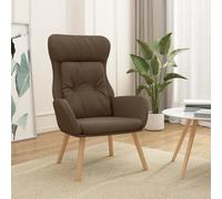 vidaXL Sillón de relax de tela marrón