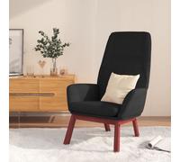 vidaXL Sillón de relax de tela negro
