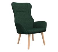 Vidaxl sillón de relax de tela verde oscuro