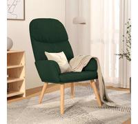 vidaXL Sillón de relax de tela verde oscuro