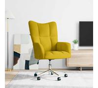 vidaXL Sillón de relax de terciopelo amarillo mostaza