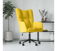 vidaXL Sillón de relax de terciopelo amarillo mostaza