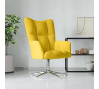 vidaXL Sillón de relax de terciopelo amarillo mostaza